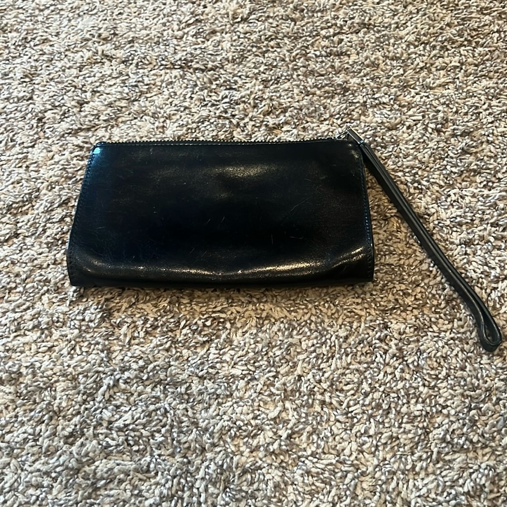 Monsac Leather Clutch